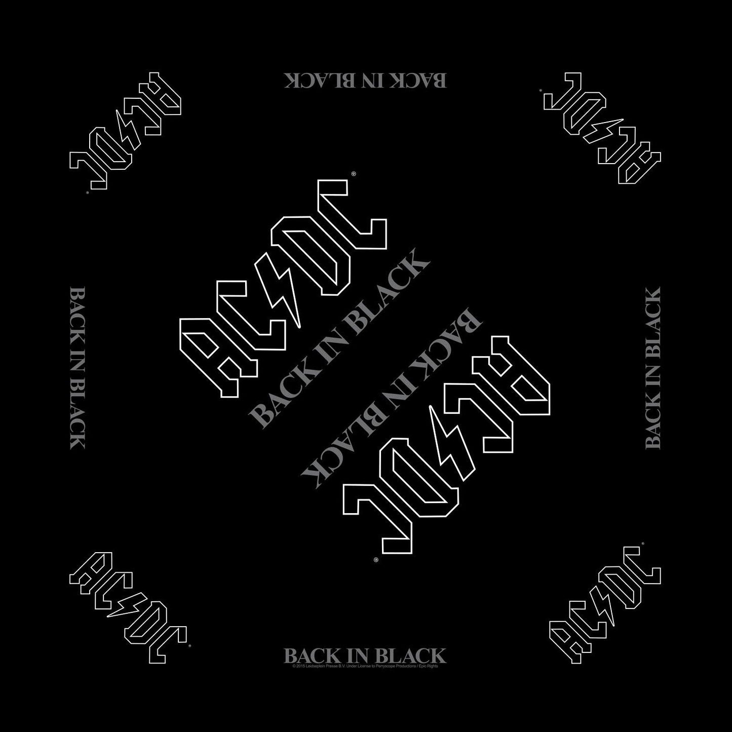 AC/DC Back In Black Bandana