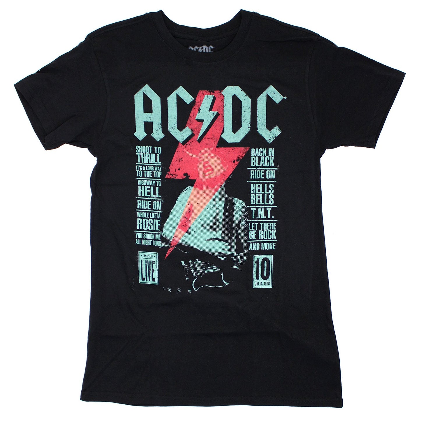 AC/DC Live On Black T-shirt