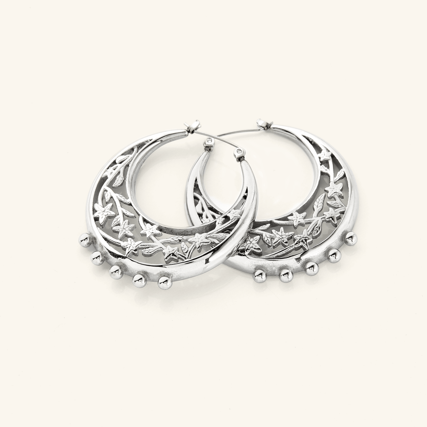 Jasmine Crescent Hoop Earrings | VELA x Nominal