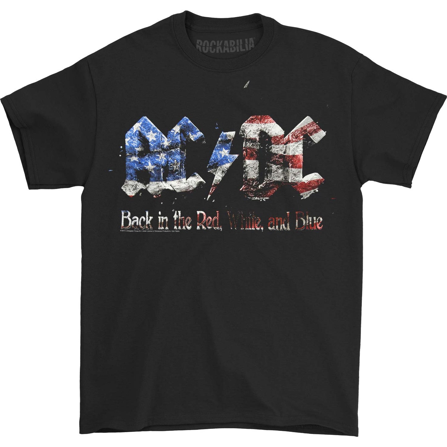 AC/DC Back In The Red White & Blue Tee T-shirt