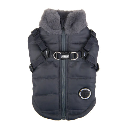 Puppia Donavan Winter Dog Coat Integrated Harness