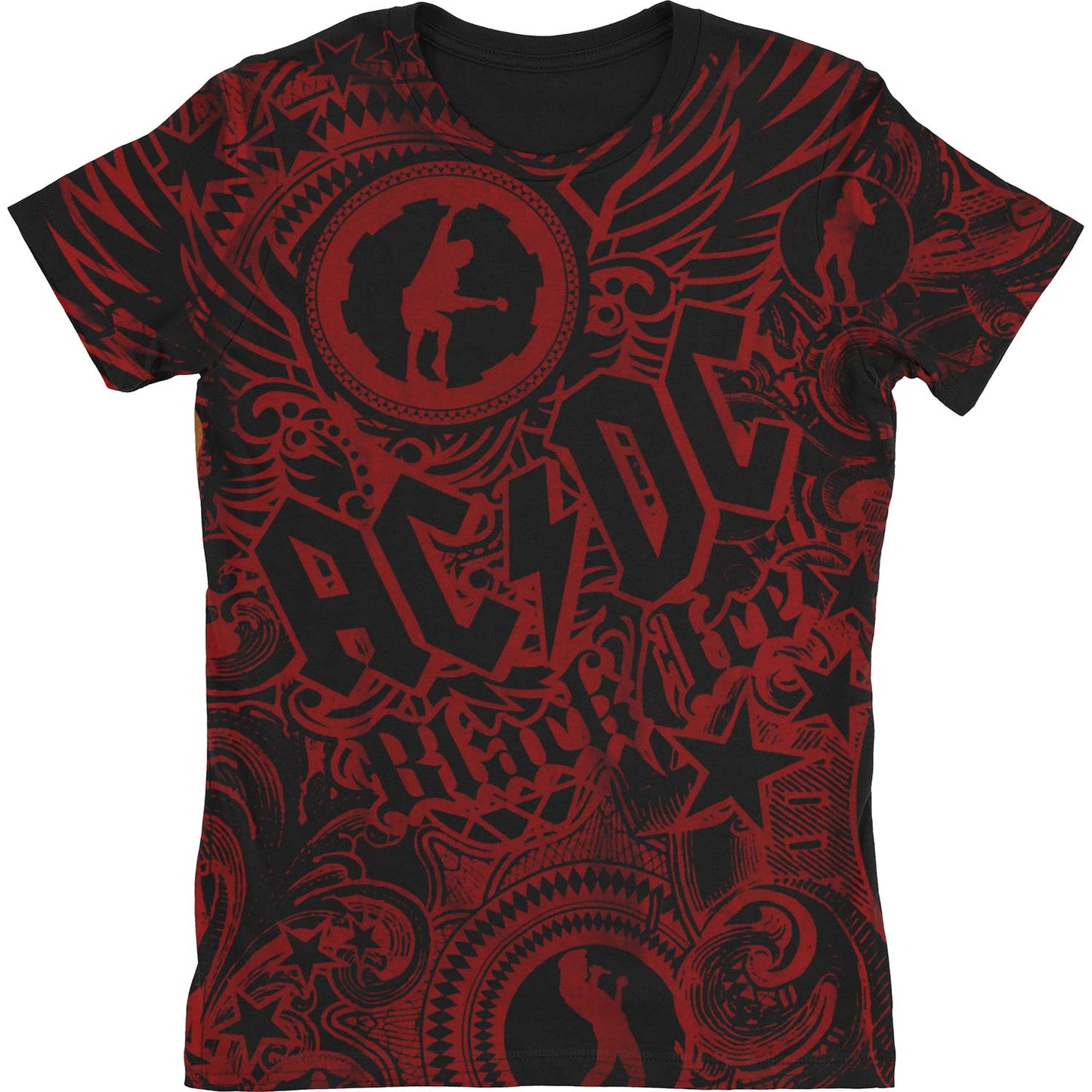 AC/DC Girls Got Rhythm Juniors Long Length Junior Top