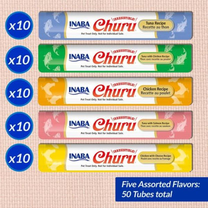 Inaba - Churu Tuna & Chicken Variety BOX 700g (14g X 50 Tubes)