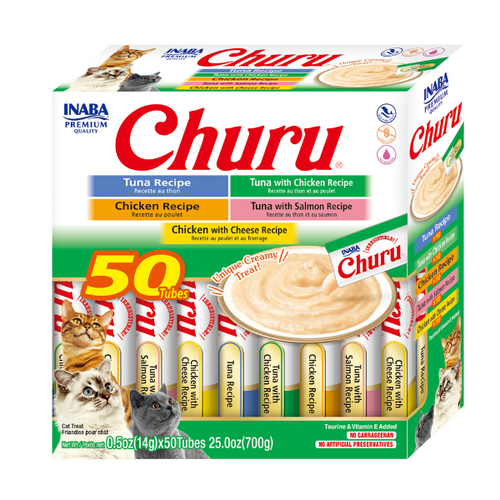 Inaba - Churu Tuna & Chicken Variety BOX 700g (14g X 50 Tubes)