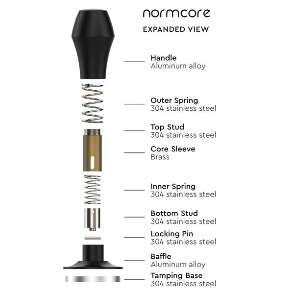 Normcore Spring-Loaded Tamper V4 Titanium