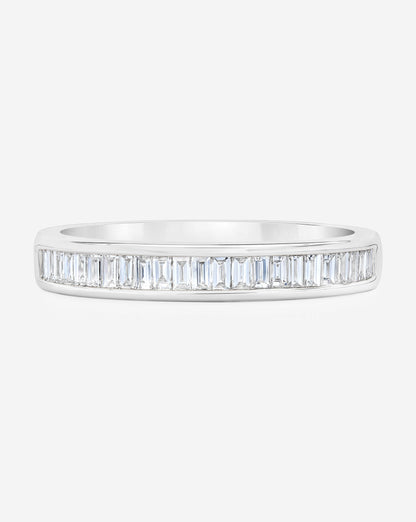 Baguette Diamond Channel Set Half Band