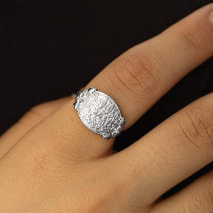 "Walk to Me, and I'll run to you" Medallion Ring | Women