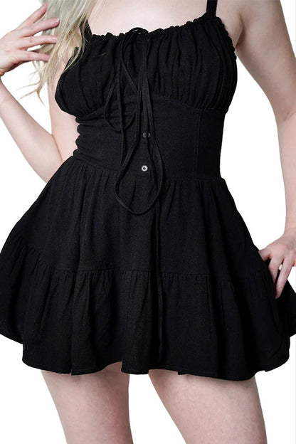 Clara Milkmaid Mini Dress