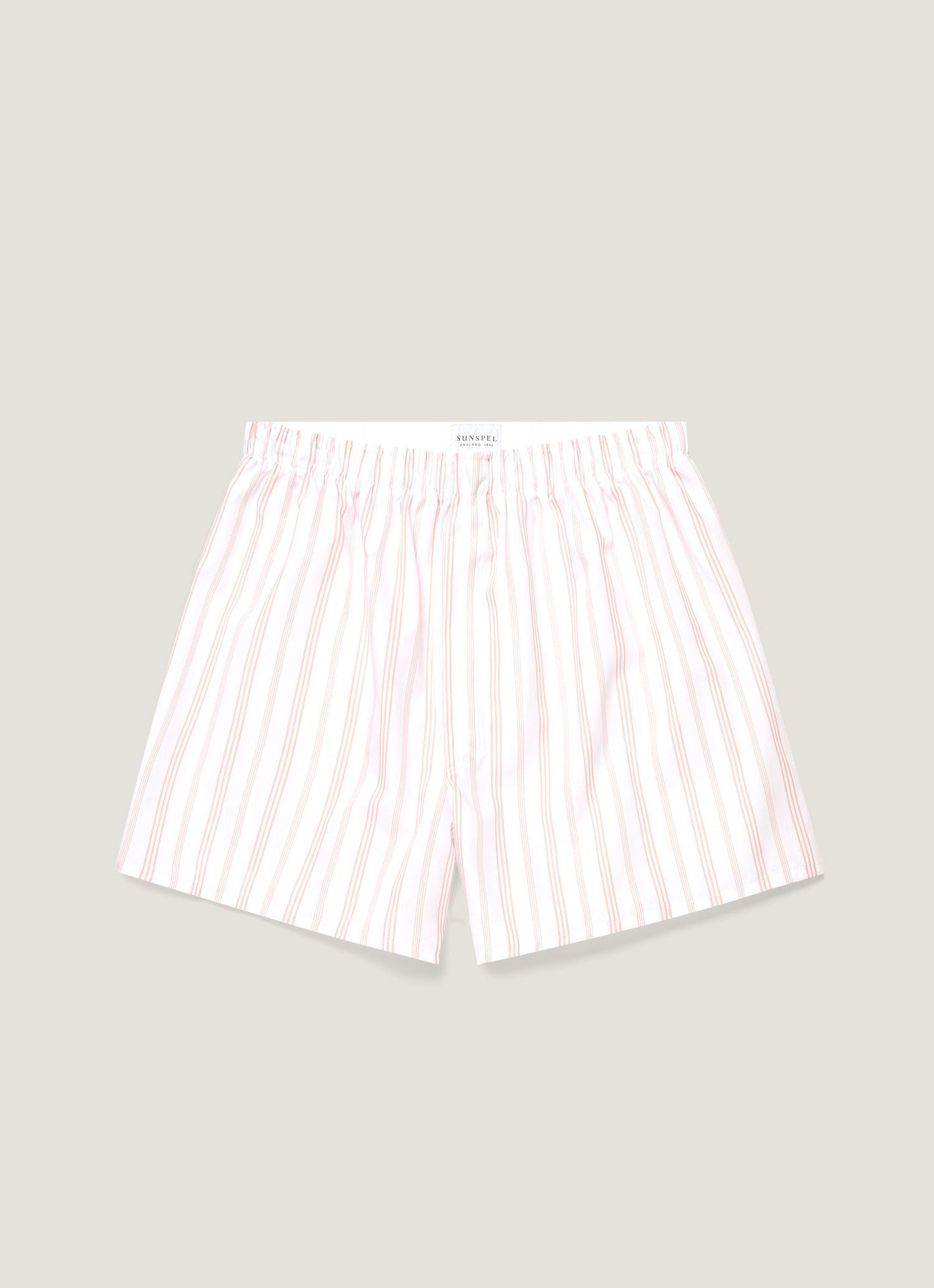 Mens Classic Boxer Shorts In Pale Pink Stripe Mbox4700 Stlx