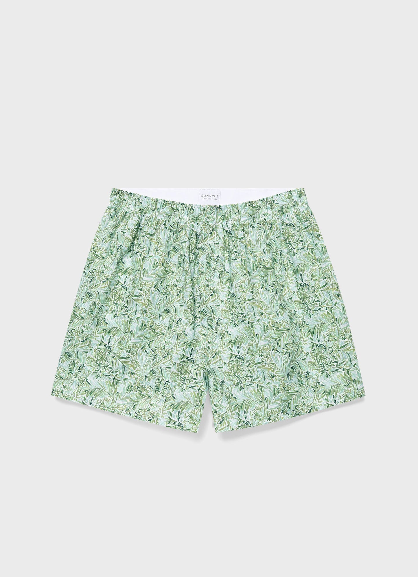 Mens Classic Boxer Shorts In Liberty Fabric In Green Garden Mbox4701L Gnhn
