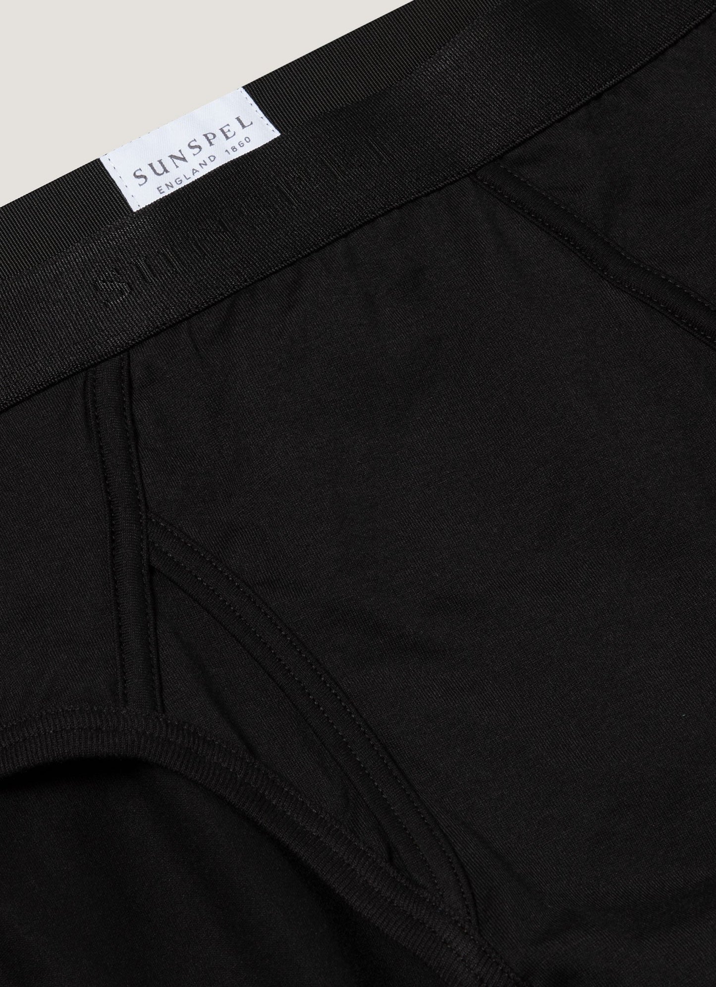 Mens Superfine Cotton Briefs In Black
