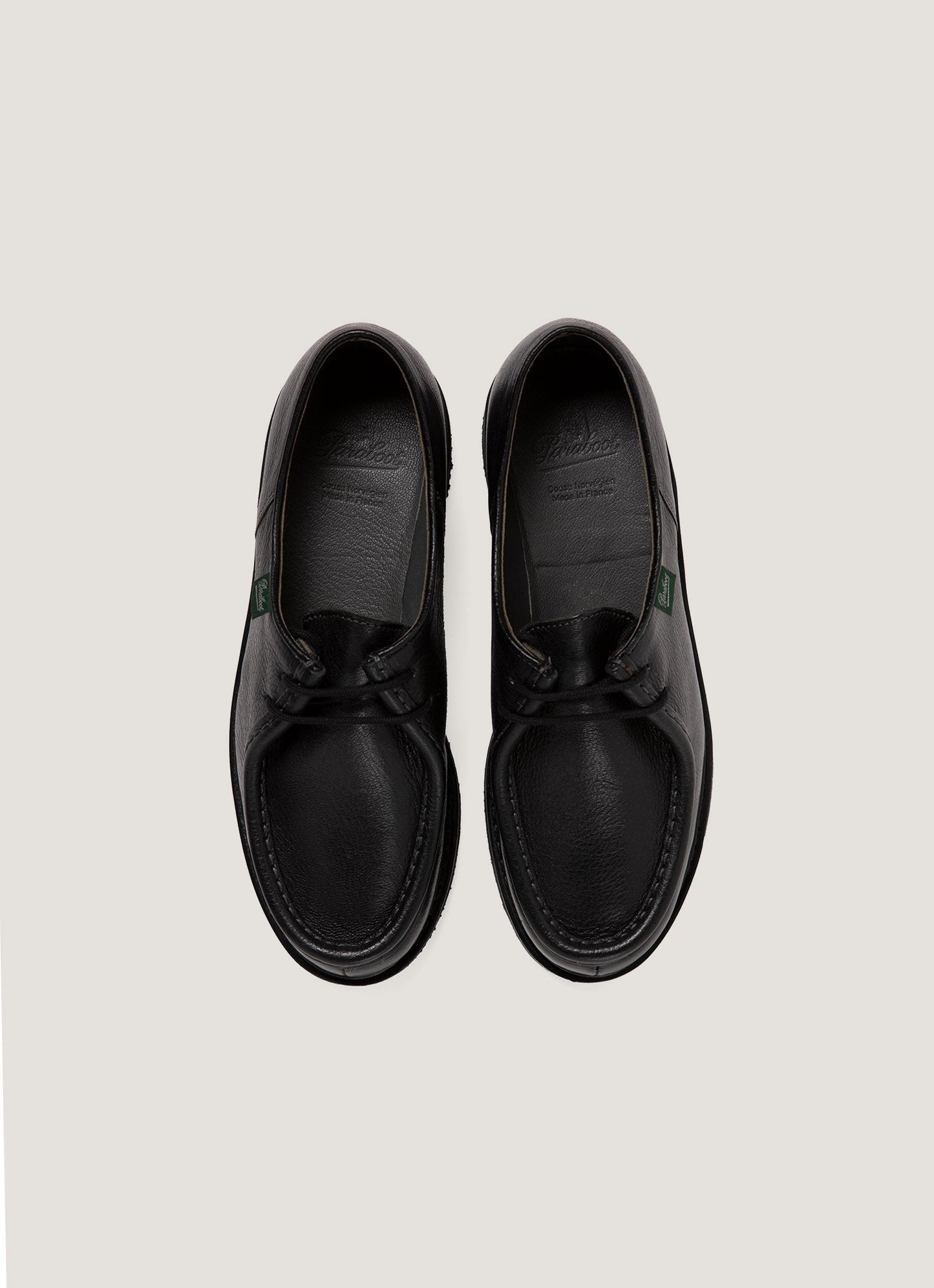 Paraboot Grained Leather Michael In Black Mftw9472 Bkaa