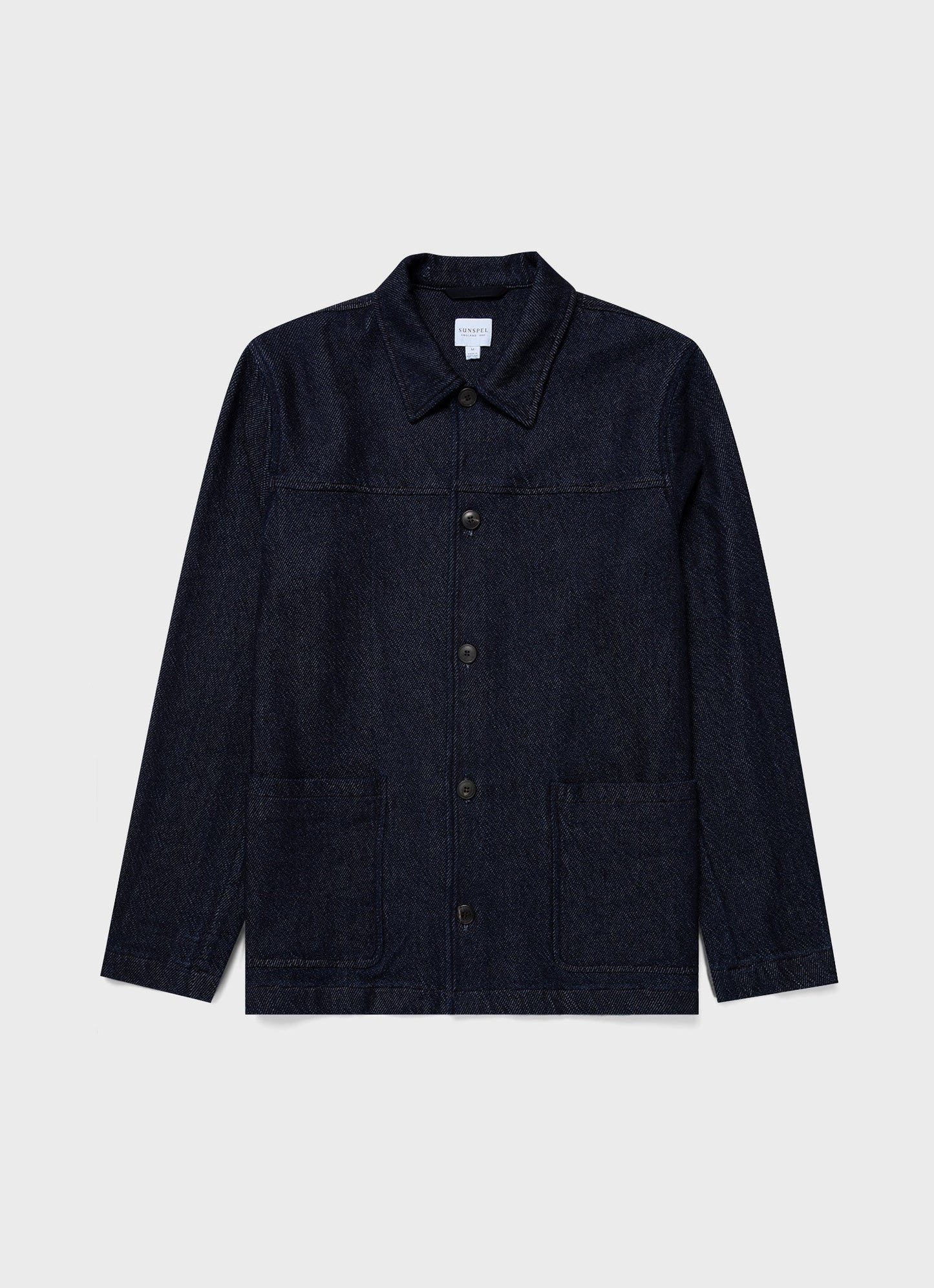 Mens Denim Chore Jacket In Selvedge Denim Mjac7141 Bupc