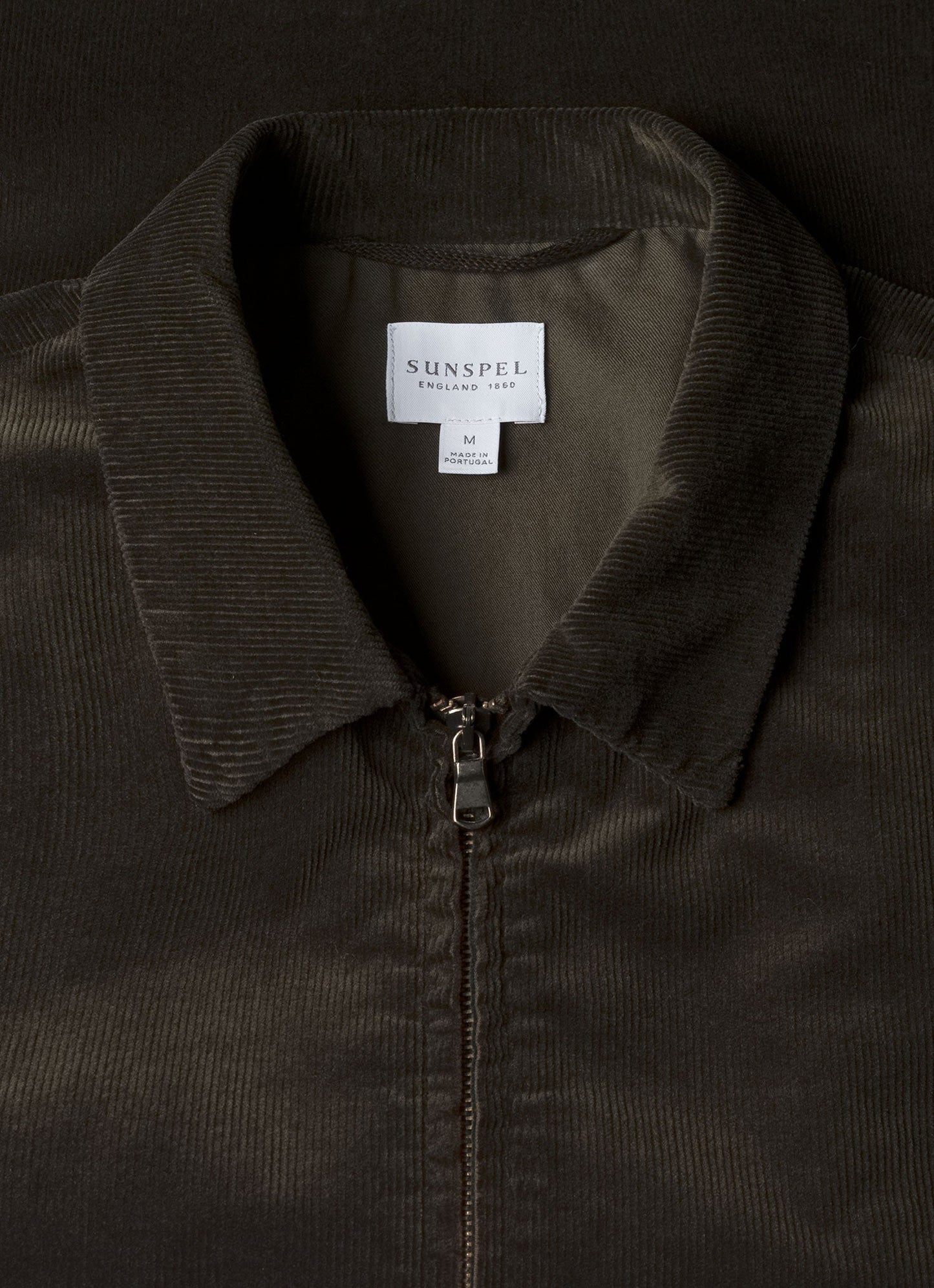 Mens Corduroy Harrington Jacket In Dark Green Mjac7195 Gnin