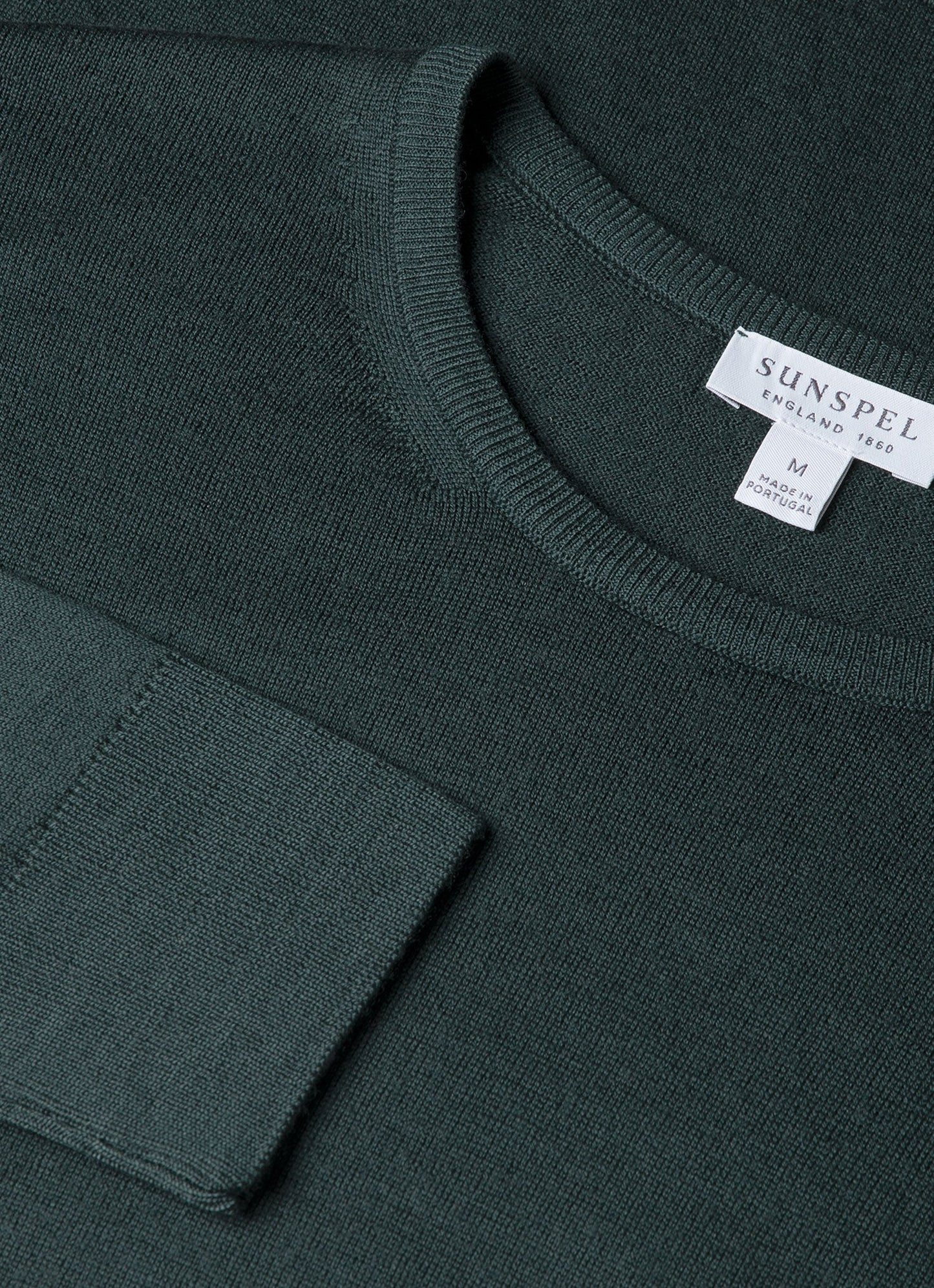 Mens Extrafine Merino Crew Neck In Dark Petrol Mjum8058 Gnit
