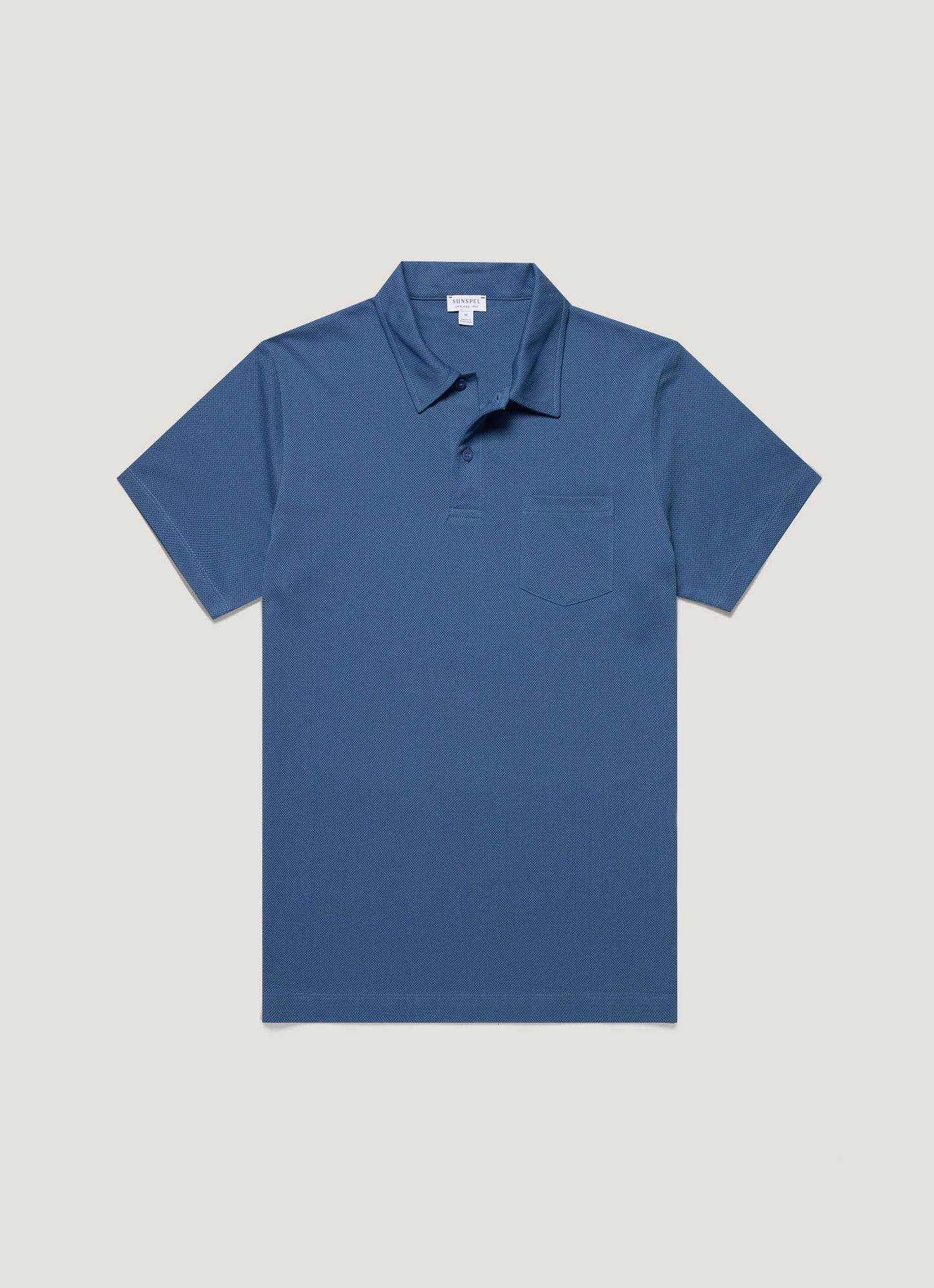 Mens Riviera Polo Shirt In Soft Denim Mpol1026 Buwc