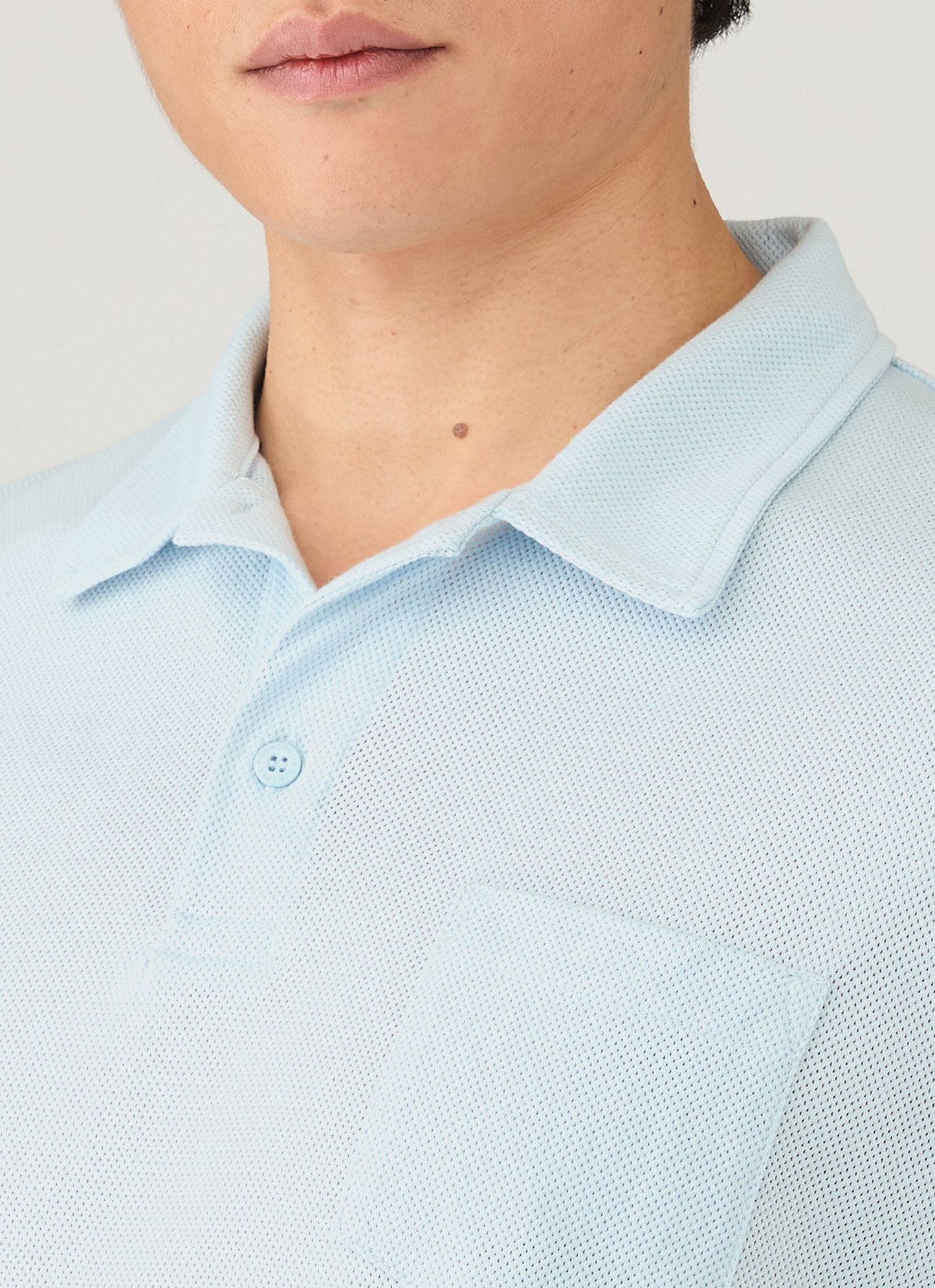 Mens Riviera Polo Shirt In Frost Blue Mpol1026 Buwo