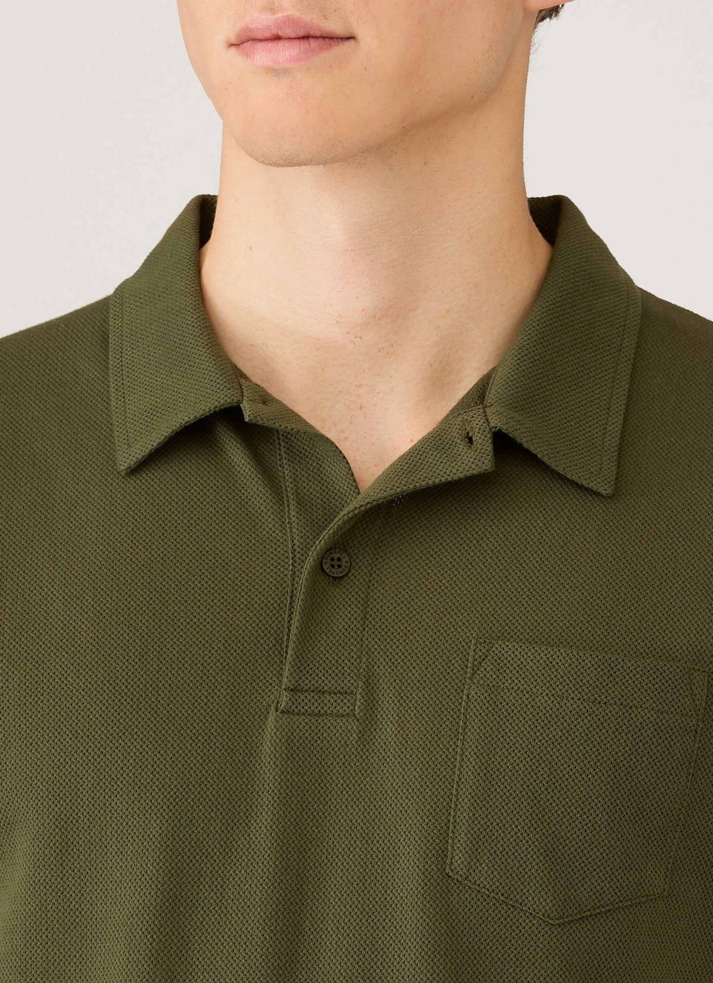 Mens Riviera Polo Shirt In Deep Olive Mpol1026 Gniz