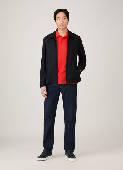 Men's Riviera Polo Shirt in Bright Red