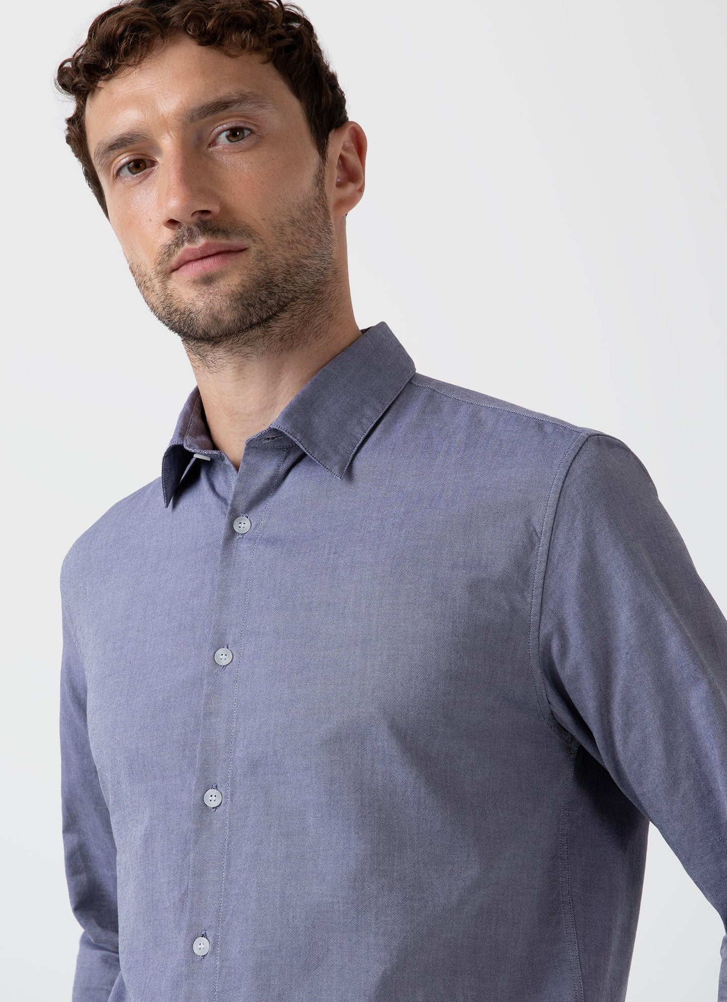 Men S Oxford Shirt In Dark Blue Oxford Msht2057 Bunu