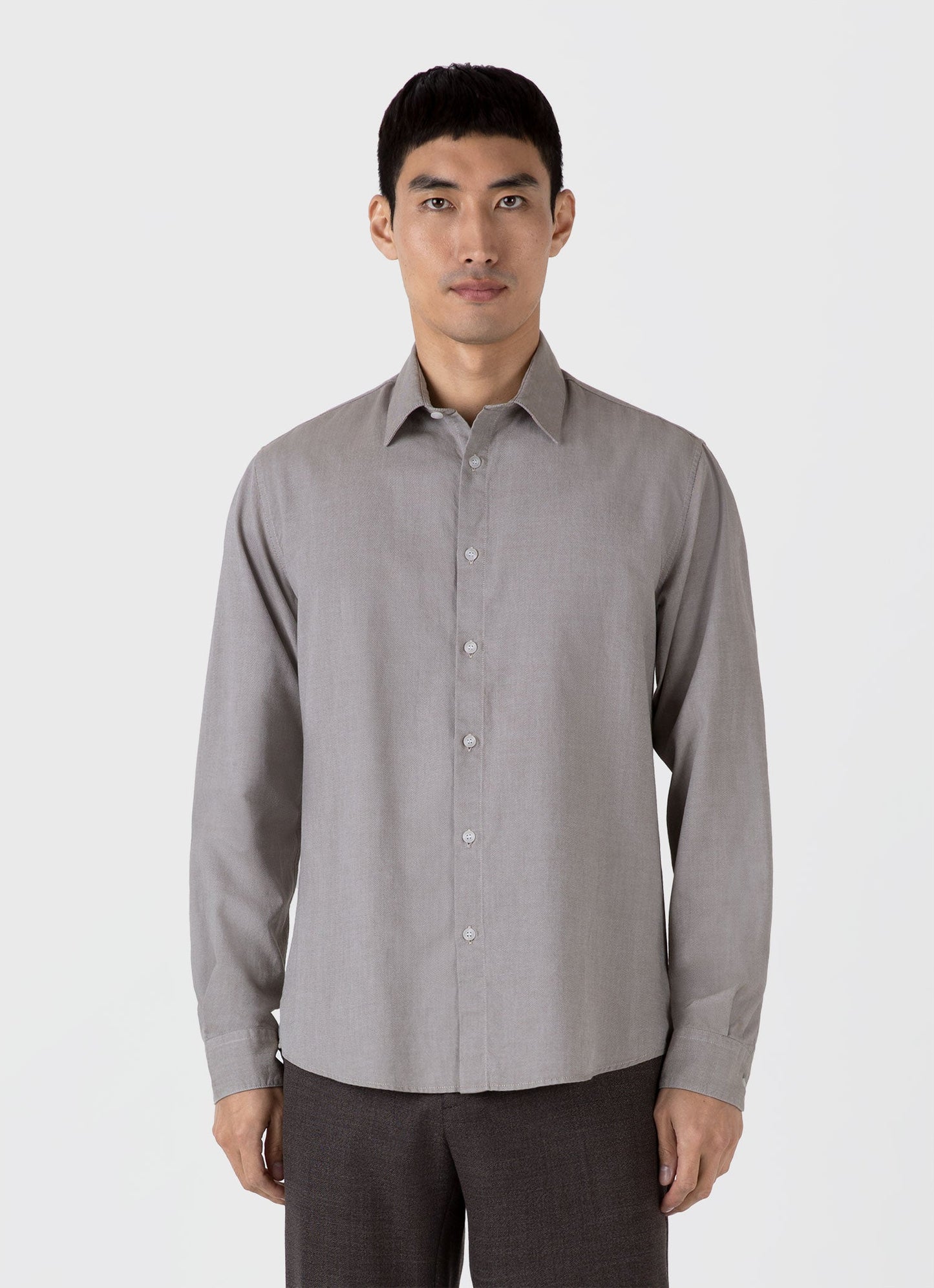 Mens Oxford Shirt In Light Khaki Msht2127 Gndx