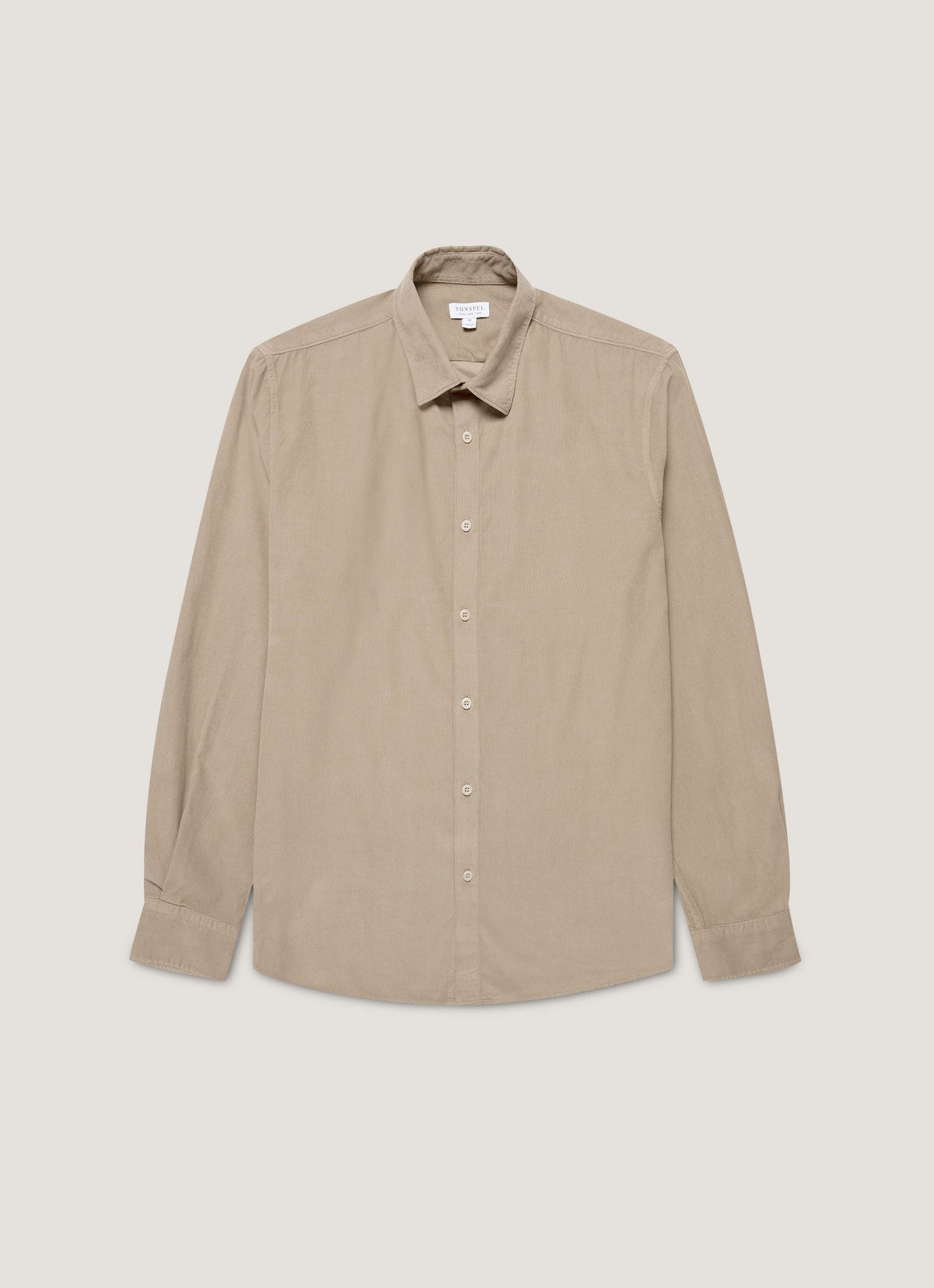 Mens Fine Cord Shirt In Fog Msht2130 Gyff