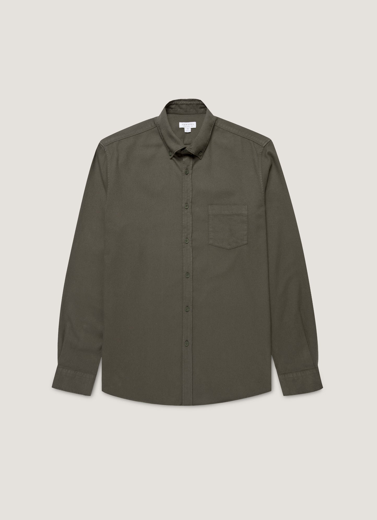 Mens Button Down Flannel Shirt In Dark Green Msht2132 Gnin