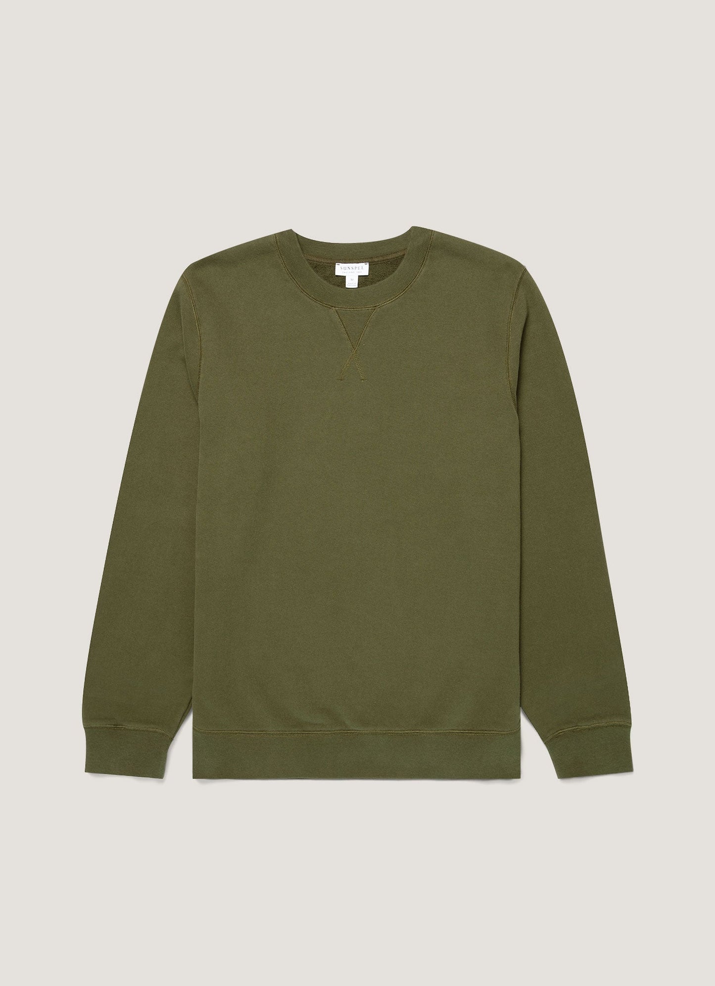 Mens Loopback Sweatshirt In Deep Olive Mswe1516 Gniz