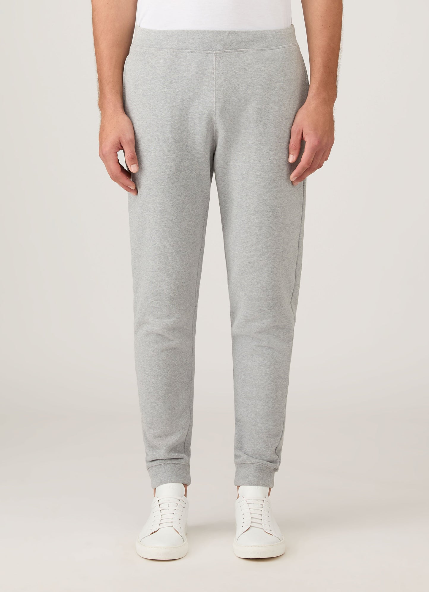Mens Cotton Mouline Track Pant In Grey Melange Mtrs1513