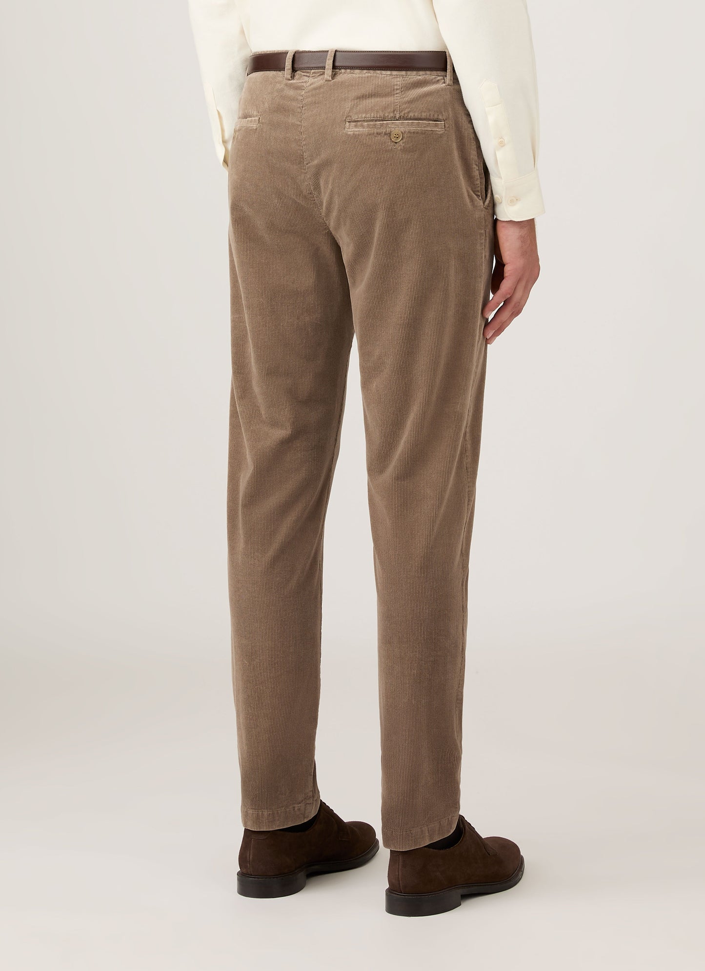 Mens Corduroy Trouser In Bark Mtrs3118 Brgc