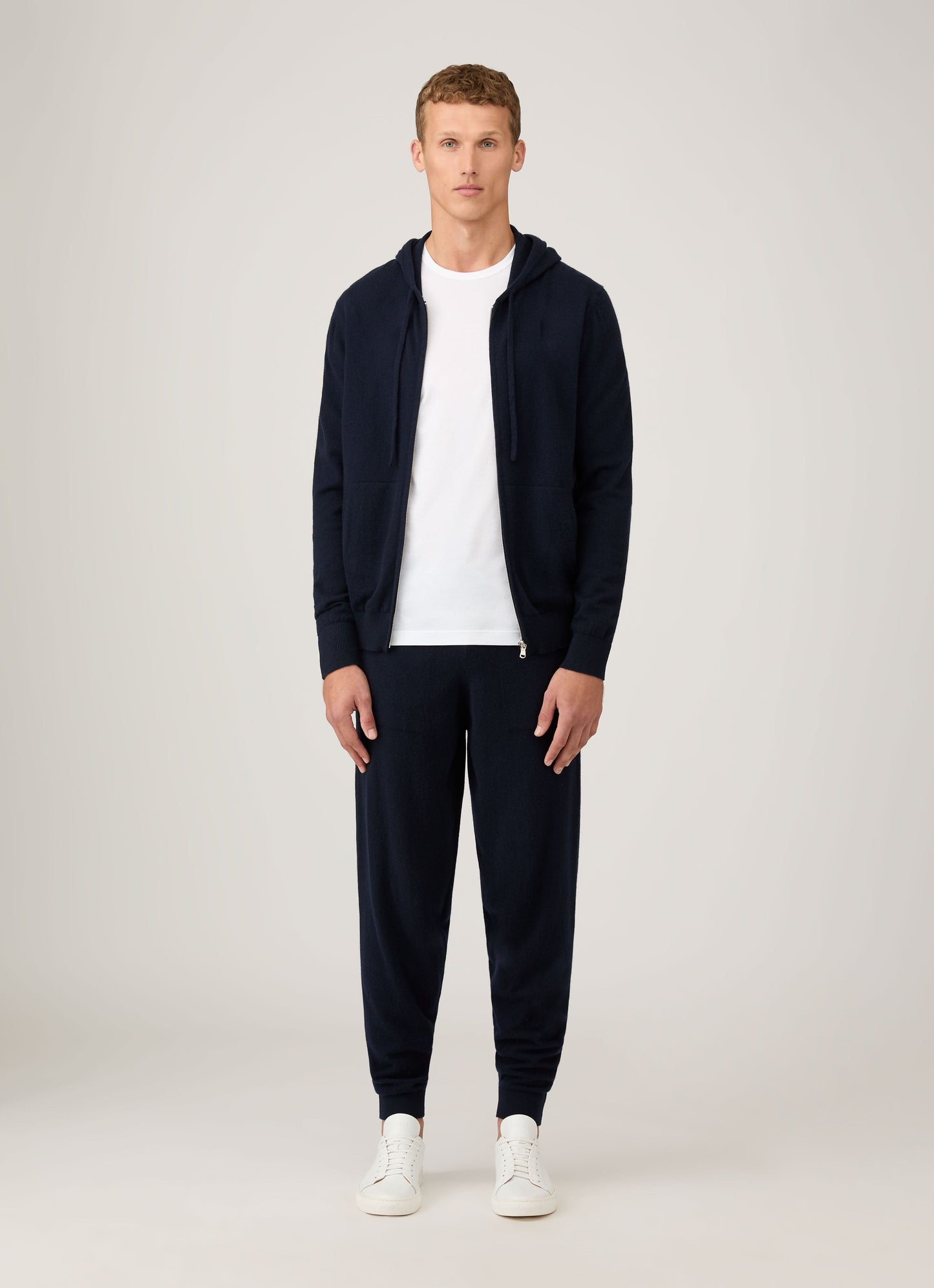 Mens Cashmere Lounge Pant In Navy Mtrs8301 Buaa