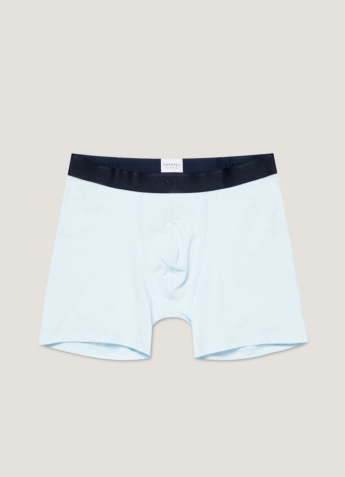 Mens Cotton Stretch Boxer Briefs In Light Blue Mtru4614 Bugz