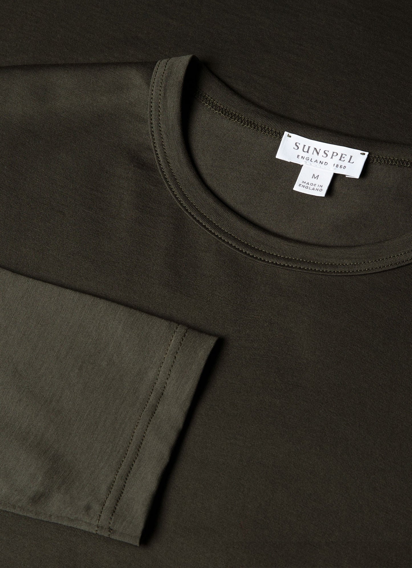Men's Long Sleeve Classic T-shirt in Dark Green