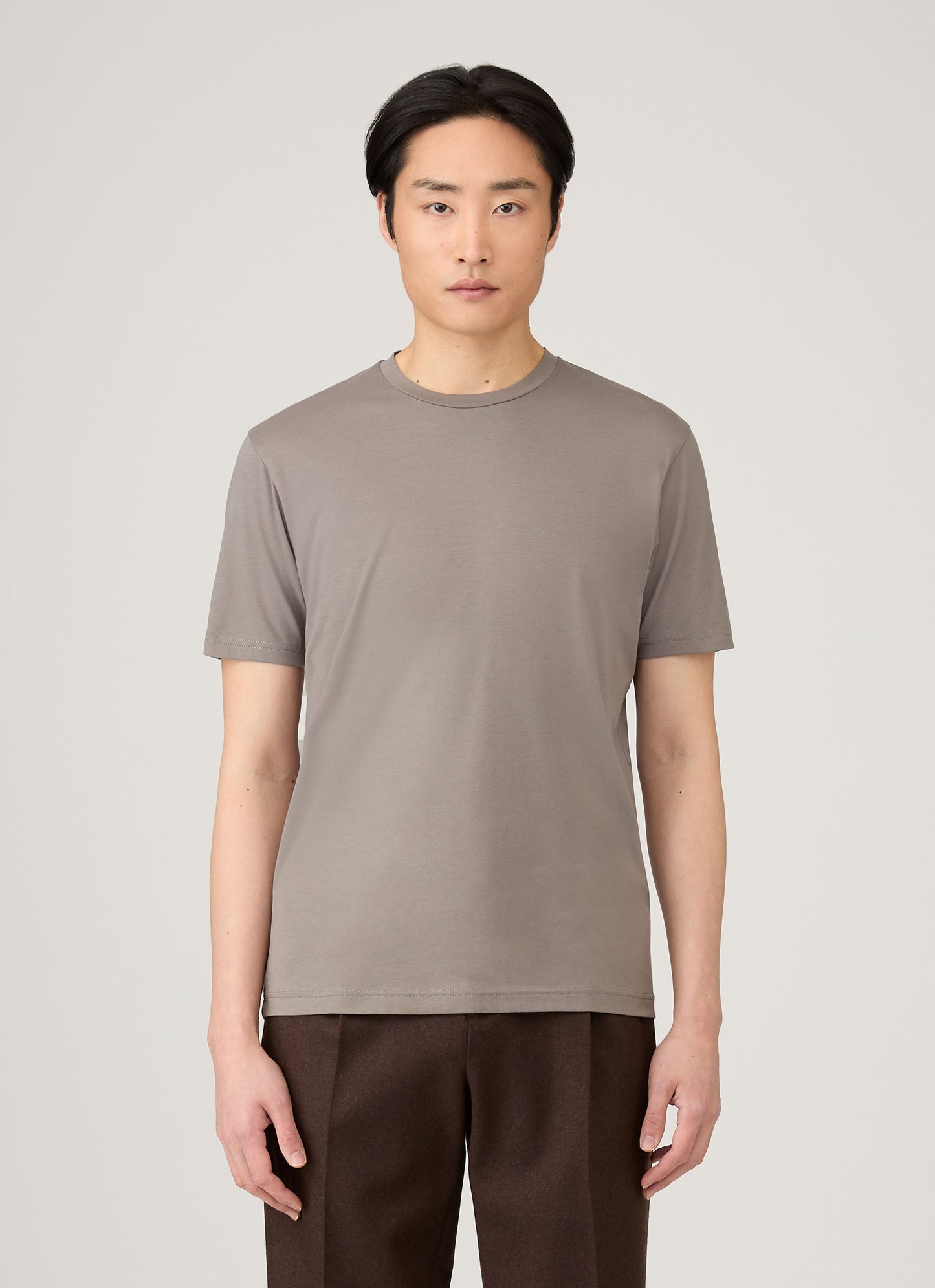 Mens Riviera Midweight Tshirt In Iron Grey Mtsh0007S Gyfe