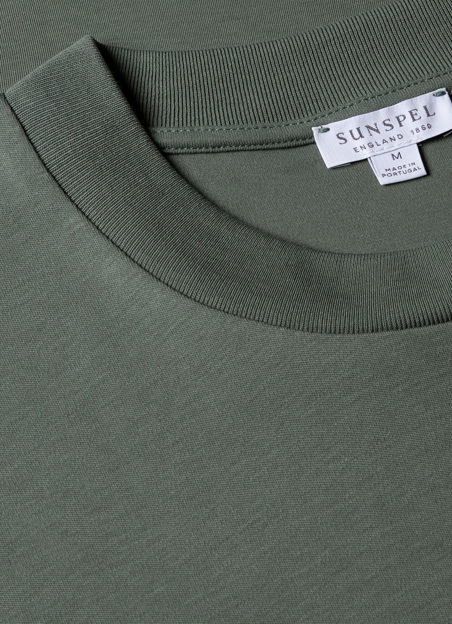 Mens Relaxed Fit Heavyweight Tshirt In Dusk Green Mtsh0181 Gnij