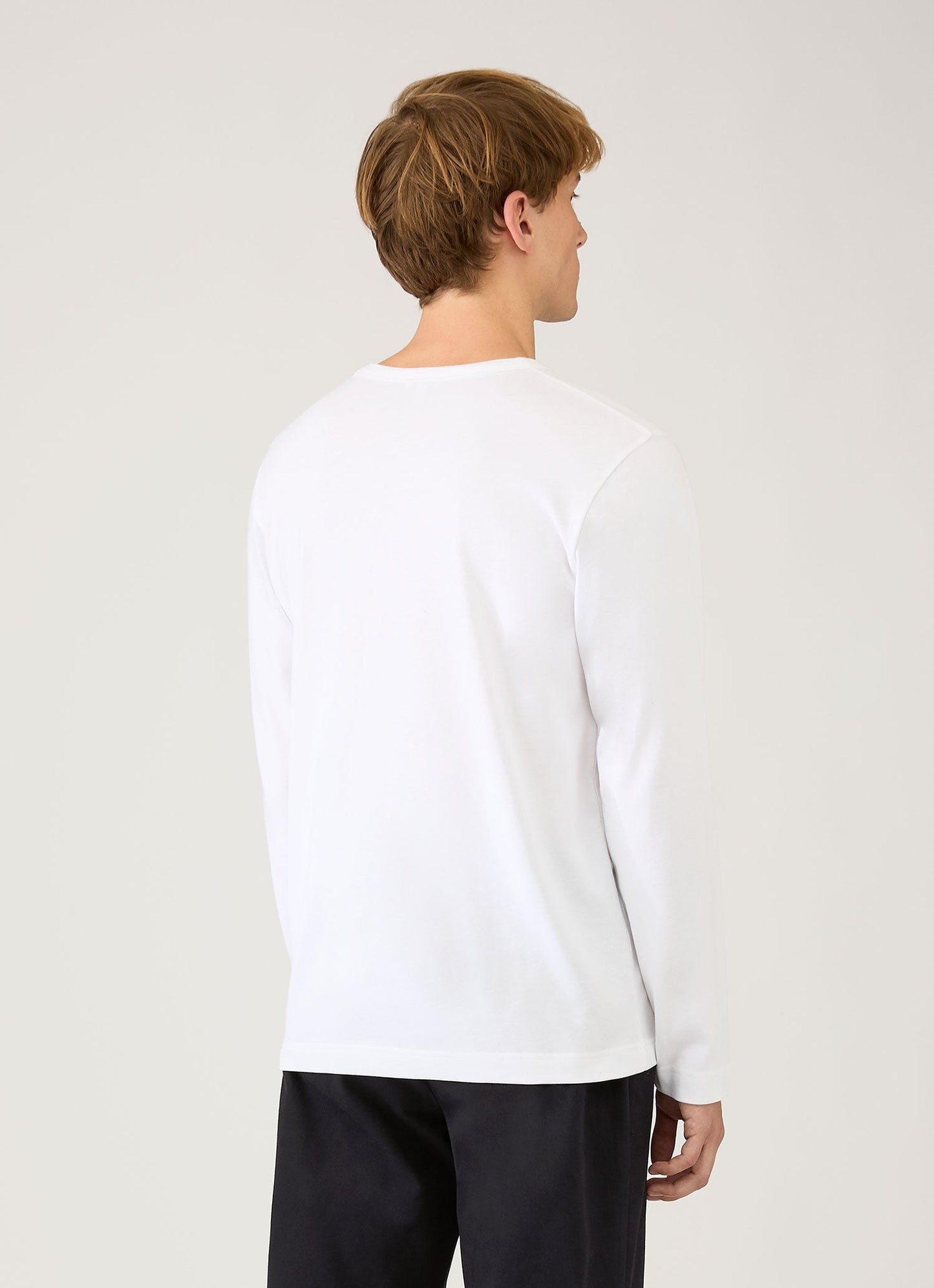 Mens Long Sleeve Heavyweight Jersey Tshirt In White Mtsh0206 Whaa